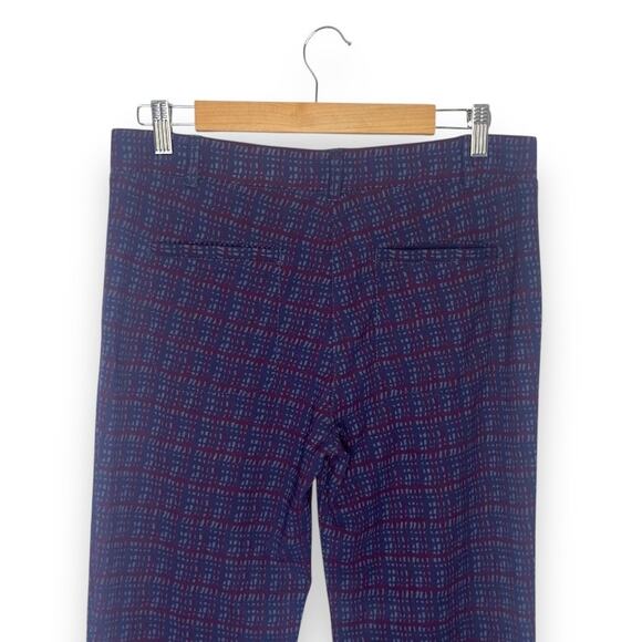 Betabrand Women's Classic Bootcut / Yoga Pants Size LP Blue Burgundy Plaid - Picture 4 of 6